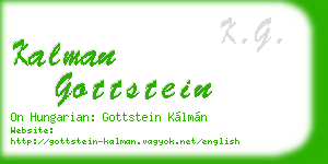 kalman gottstein business card
